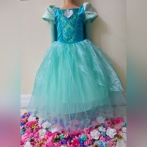 "Inspired Girls Costume Little Mermaid Princess Dress"